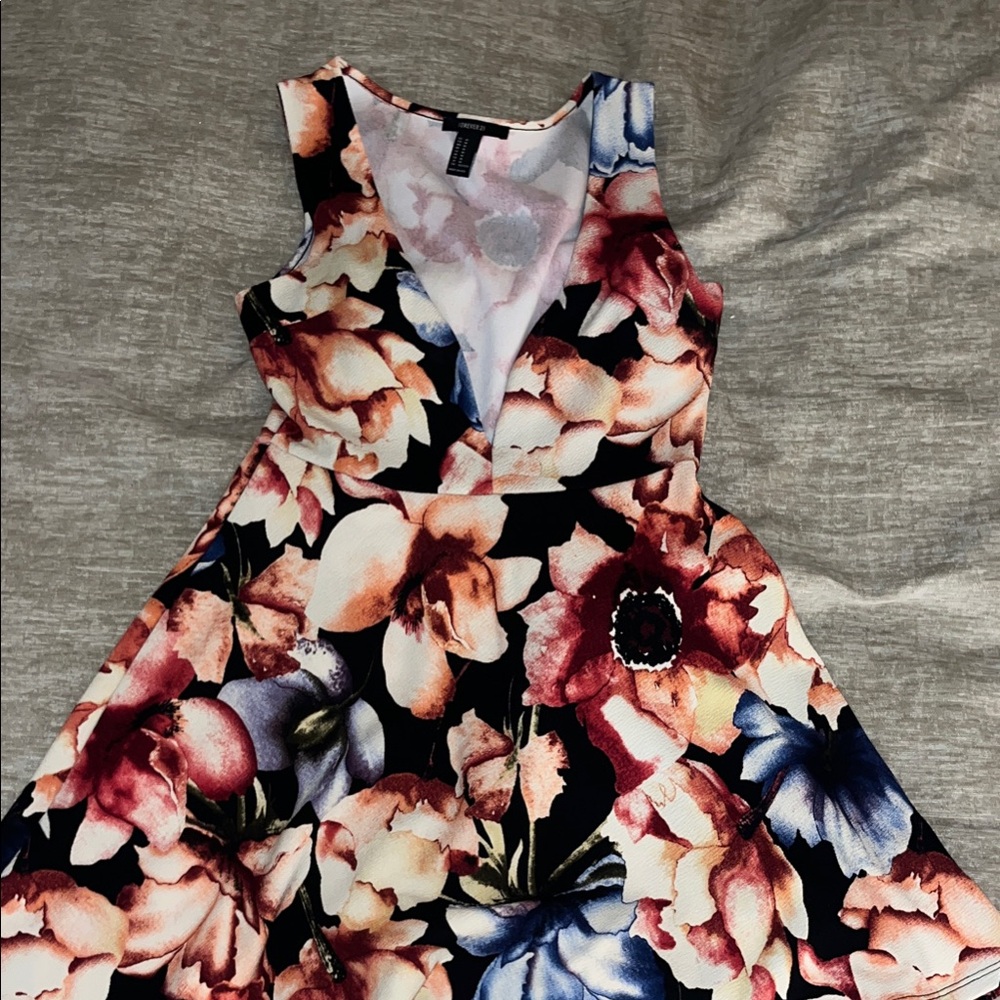 Forever 21 Floral Mini Dress - Pink, Blue, Black